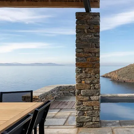 Luxury Ammos With A Swimming Pool Overlooking The Of Xyla On The Island Of Kea Villa